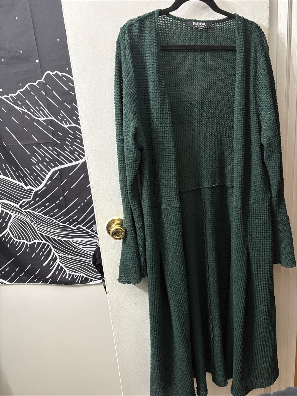 Disturbia Waffle-Knit Cardigan size 16